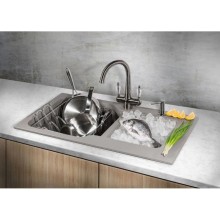 Смеситель для кухни с фильтром Omoikiri Okinawa-SI античное серебро 4994057 + H851P00