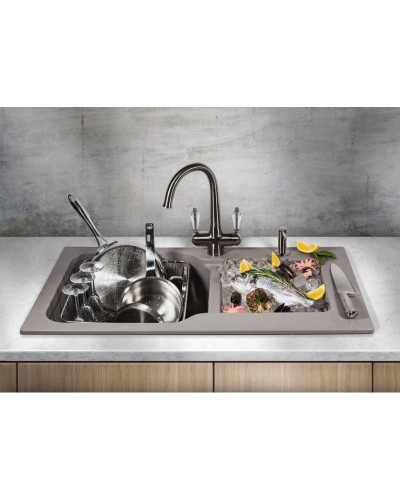 Смеситель для кухни с фильтром Omoikiri Okinawa-SI античное серебро 4994057 + H851P00