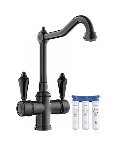 Смеситель для кухни с фильтром Omoikiri Tottori-DB-BL глубокий черный 4994079 + H851P00