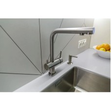 Смеситель для кухни с фильтром Omoikiri Nagano-BN нержавеющая сталь 4994011 + H851P00