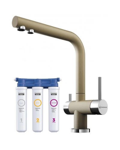 Смеситель для кухни с фильтром Omoikiri Nagano-CH шампань 4994081 + H851P00