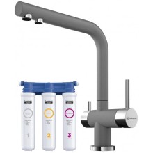 Смеситель для кухни с фильтром Omoikiri Nagano-PL платина 4994064 + H851P00