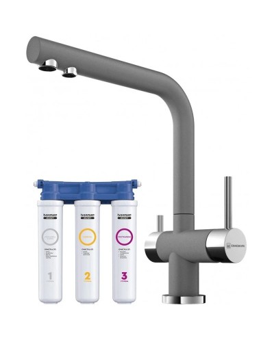 Смеситель для кухни с фильтром Omoikiri Nagano-PL платина 4994064 + H851P00