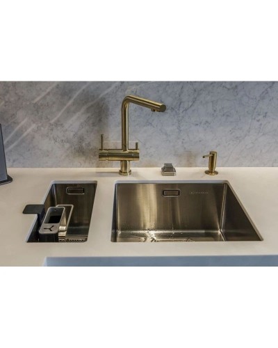 Смеситель для кухни с фильтром Omoikiri Nagano-LG светлое золото 4994178 + H851P00