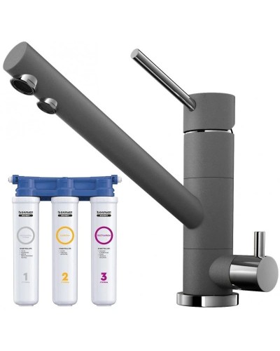 Смеситель для кухни с фильтром Omoikiri Tonami-PL платина 4994062 + H851P00