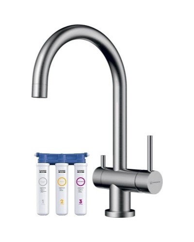 Смеситель для кухни с фильтром Omoikiri Yamada-BN нержавеющая сталь 4994225 + H851P00