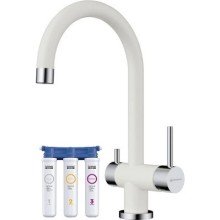 Смеситель для кухни с фильтром Omoikiri Yamada-WH белый 4994227 + H851P00
