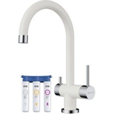 Смеситель для кухни с фильтром Omoikiri Yamada-WH белый 4994227 + H851P00