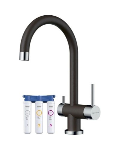 Смеситель для кухни с фильтром Omoikiri Yamada-DC темный шоколад 4994229 + H851P00