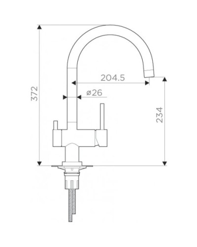 Смеситель для кухни с фильтром Omoikiri Yamada-BL черный 4994226 + H851P00