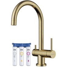 Смеситель для кухни с фильтром Omoikiri Yamada-AB античная латунь 4994264 + H851P00