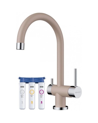 Смеситель для кухни с фильтром Omoikiri Yamada-SA бежевый 4994286 + H851P00