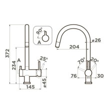 Смеситель для кухни с фильтром Omoikiri Yamada-SA бежевый 4994286 + H851P00