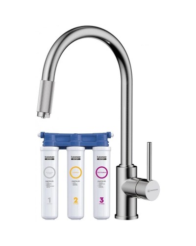 Смеситель для кухни с фильтром Omoikiri Tamura-BN нержавеющая сталь 4994334 + H851P00