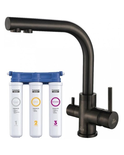 Смеситель для кухни с фильтром Paulmark Essen Es213011-GM + H851P00