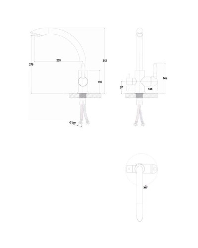 Смеситель для кухни с фильтром Paulmark Essen ES213001-308 + H851P00