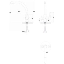 Смеситель для кухни с фильтром Paulmark Essen ES213001-328 + H851P00