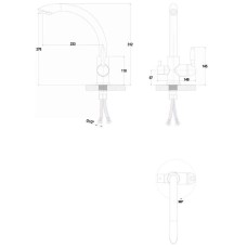 Смеситель для кухни с фильтром Paulmark Essen ES213001-302 + H851P00