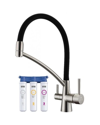 Смеситель для кухни с фильтром Paulmark Sigen Si213111-NI + H851P00