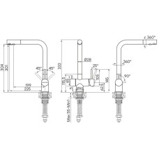 Смеситель для кухни с фильтром Paulmark Skalen Sk213020-401 + H851P00
