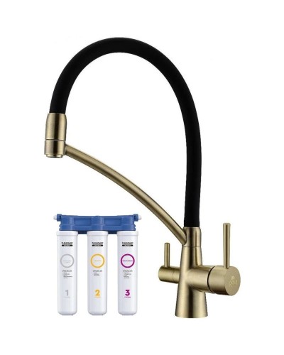 Смеситель для кухни с фильтром Paulmark Sigen Si213111-BR + H851P00