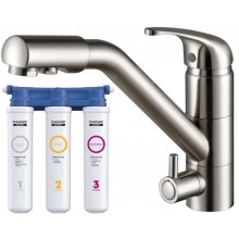 Смеситель для кухни с фильтром Paulmark Hessen He213017-NI + H851P00