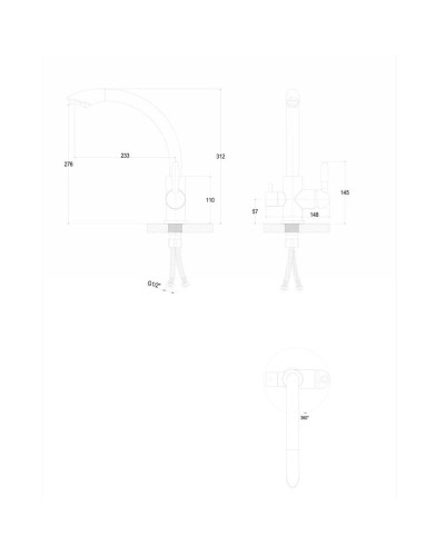 Смеситель для кухни с фильтром Paulmark Essen Es213001-418 + H851P00