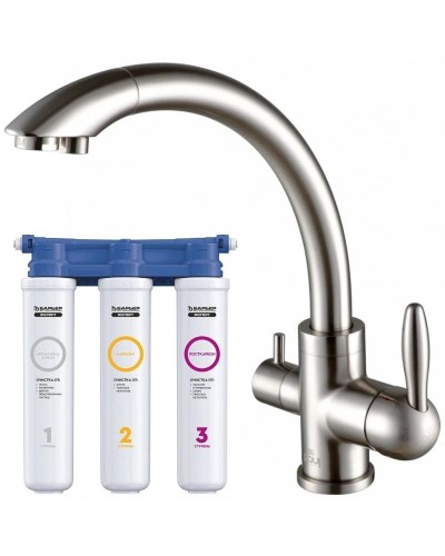 Смеситель для кухни с фильтром Paulmark Essen 213001-NI + H851P00