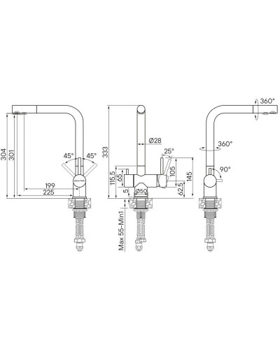 Смеситель для кухни с фильтром Paulmark Skalen Sk213020-302 + H851P00
