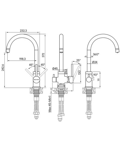 Смеситель для кухни с фильтром Paulmark Essen ES213211-401BR + H851P00