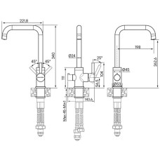 Смеситель для кухни с фильтром Paulmark Logas LO213021-CR + H851P00