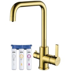 Смеситель для кухни с фильтром Paulmark Logas LO213021-G + H851P00