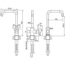 Смеситель для кухни с фильтром Paulmark Logas LO213021-GM + H851P00
