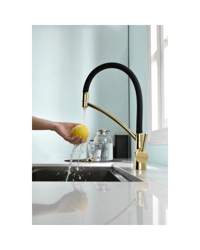 Смеситель для кухни с фильтром Paulmark Sigen SI213111-G + H851P00