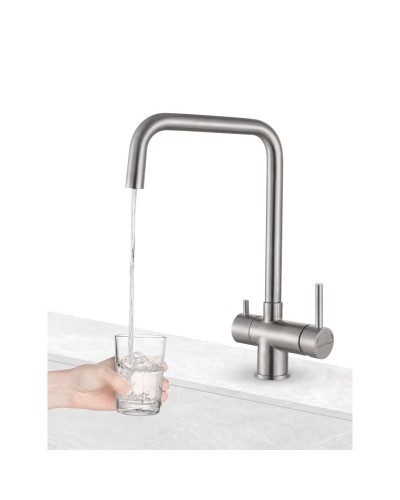 Смеситель для кухни с фильтром Paulmark Wetter WE213030-SS + H851P00