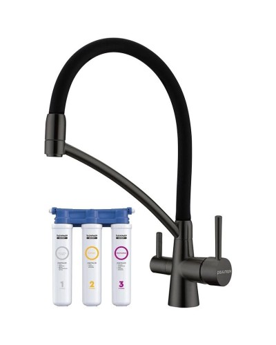 Смеситель для кухни с фильтром Paulmark Sigen SI213111-GM + H851P00