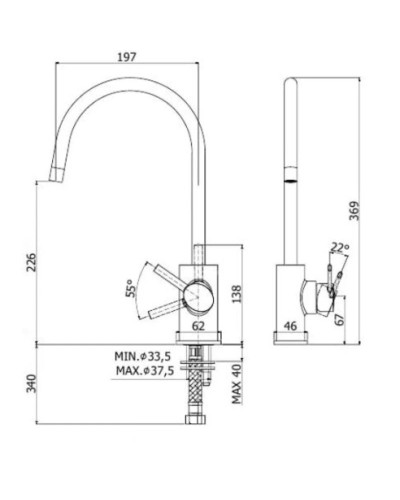 Смеситель для кухни Paffoni Berry BR180CR