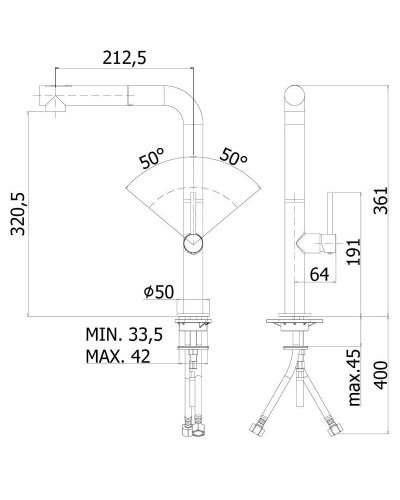 Смеситель для кухни Paffoni Chef CH985CR