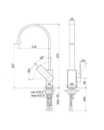 Смеситель для кухни Paffoni Elle EL880CR