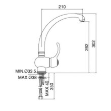 Смеситель для кухни Paffoni Flavia FA181BR