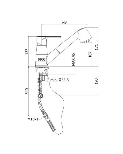 Смеситель для кухни Paffoni Green GR183CR