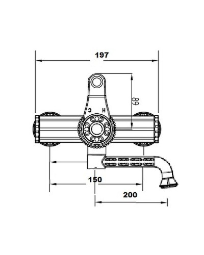 Смеситель для раковины Bronze de Luxe Windsor 10114 Бронза