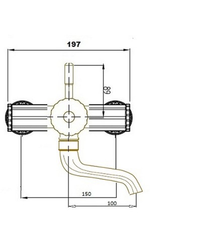 Смеситель для раковины Bronze de Luxe Windsor 10112 Бронза