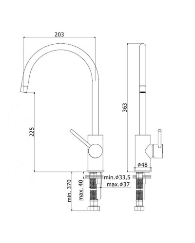 Смеситель для кухни Paffoni Light LIG180CR