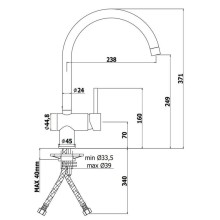 Смеситель для кухни Paffoni Light LIG280HG
