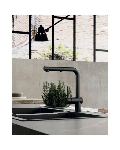 Смеситель для кухни Paffoni Light LIG285NO-MET