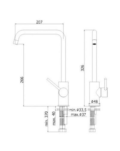Смеситель для кухни Paffoni Light LIG980CR