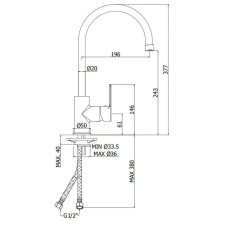 Смеситель для кухни Paffoni Red RED181CR