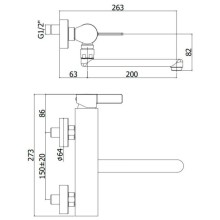 Смеситель для кухни Paffoni Rock RO161ST
