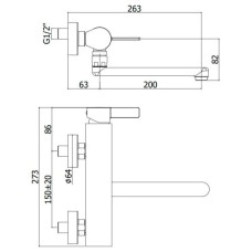 Смеситель для кухни Paffoni Rock RO161ST